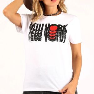 Prince Peter Collection NY Apple Repeat Tee White Size 3X NWT